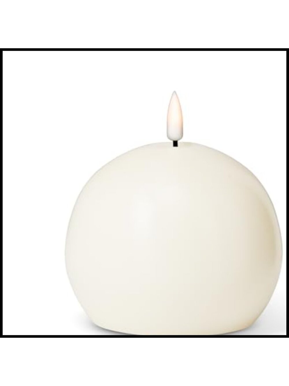Luxlite LED Flameless Ball Candle Realistic 3D Flame Timer Indoor